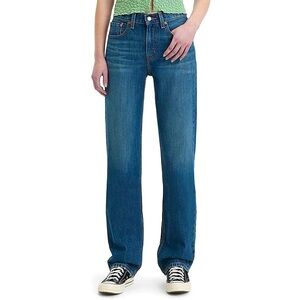 Levis 24 Low Pro Straight jeans mid rise blue wash pants